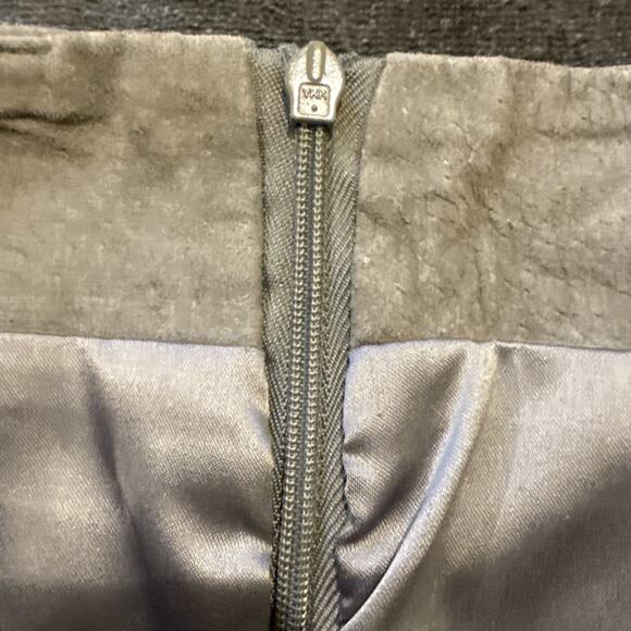 BLANKNYC-Suede Leather Lined Mini Skirt-Lace Up Faux Wrap-Smoky Gray-Size 30 - Picture 10 of 16